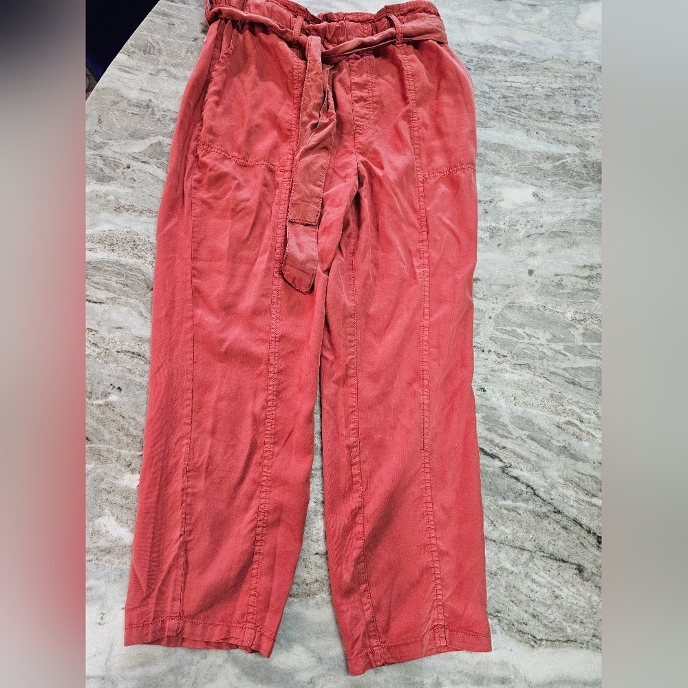 Social Standard by Sanctuary NWT Melody Pant Marsala Red Paperbag Waist Size XL